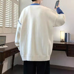 Men’s Colorblock Pullover Sweater – Winter Fashion Long Sleeve Top