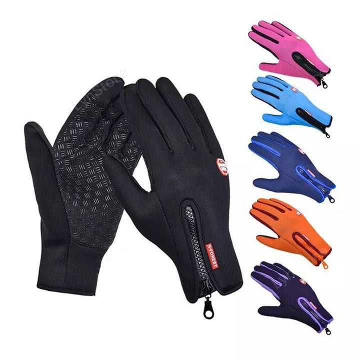 Peywa Winter Touchscreen Motorcycle Gloves – Waterproof & Fleece Lined
