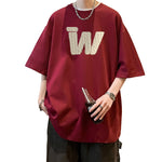 Peywa Men’s American Retro Cotton T-Shirt – Heavy Half Sleeve Tee