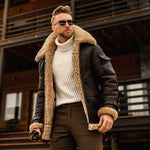 Men’s Military Fleece Jacket – Warm Fur Collar Tactical Winter Coat