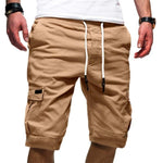 Peywa Men’s Cargo Jogger Shorts – Casual Military Workout Trousers