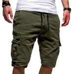 Peywa Men’s Cargo Jogger Shorts – Casual Military Workout Trousers
