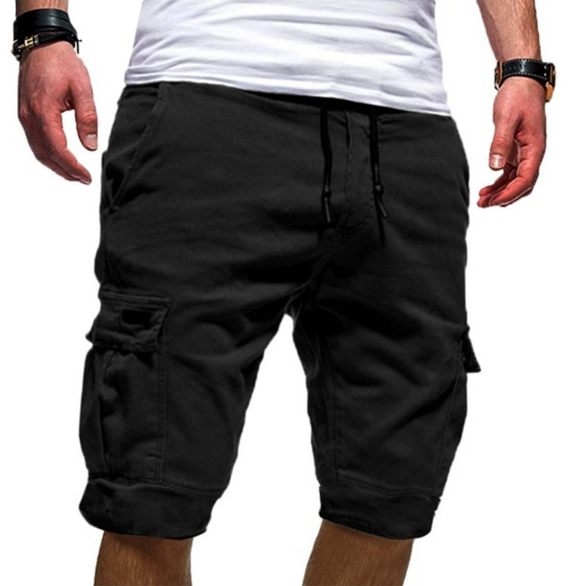 Peywa Men’s Cargo Jogger Shorts – Casual Military Workout Trousers
