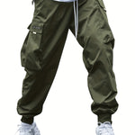Men’s Multi-Pocket Cargo Pants – Casual Hip-Hop Streetwear Trousers