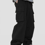 Men’s Casual Loose Cargo Pants – 3D Pocket Street Overalls