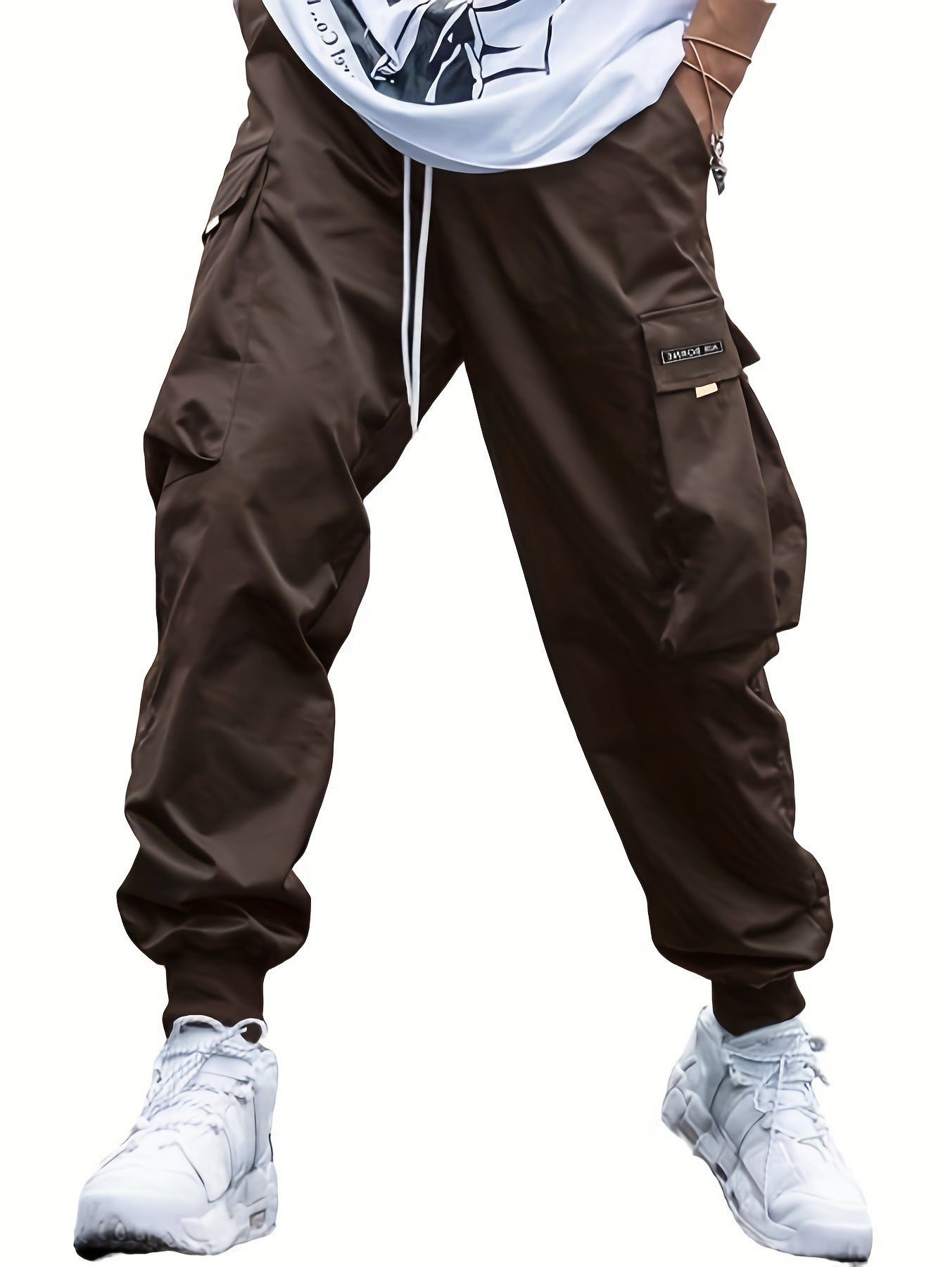 Men’s Multi-Pocket Cargo Pants – Casual Hip-Hop Streetwear Trousers