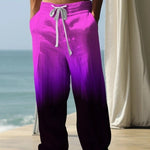 Peywa Men’s 3D Printed Pants – Outdoor Street Style Polyester Trousers