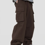 Men’s Casual Loose Cargo Pants – 3D Pocket Street Overalls