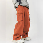 Men’s Casual Loose Cargo Pants – 3D Pocket Street Overalls