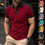 Peywa Men’s Short Sleeve Business Polo Shirt – Summer Casual Top