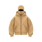 Peywa Fleece-Lined Double Hood Street Style Hoodie – Lamiyamal Design