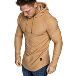 Men’s Hoodie Sweatshirt – Casual Slim Long Sleeve Gym Top