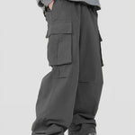 Men’s Casual Loose Cargo Pants – 3D Pocket Street Overalls