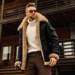 Men’s Military Fleece Jacket – Warm Fur Collar Tactical Winter Coat