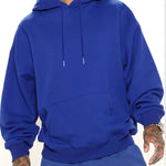 Peywa Men’s Solid Color Hooded Jumper – Casual Stylish Hoodie