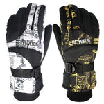 Winter ski gloves