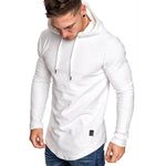 Men’s Hoodie Sweatshirt – Casual Slim Long Sleeve Gym Top
