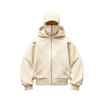 Peywa Fleece-Lined Double Hood Street Style Hoodie – Lamiyamal Design