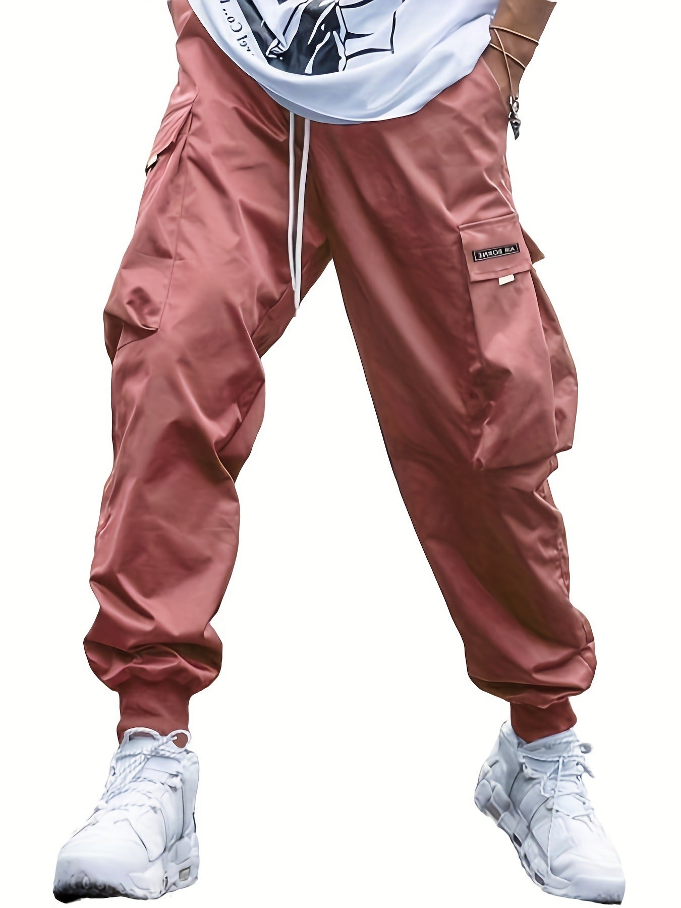 Men’s Multi-Pocket Cargo Pants – Casual Hip-Hop Streetwear Trousers