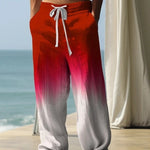 Peywa Men’s 3D Printed Pants – Outdoor Street Style Polyester Trousers