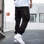 Men’s Multi-Pocket Cargo Pants – Casual Hip-Hop Streetwear Trousers