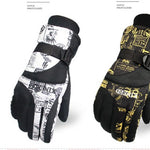 Winter ski gloves