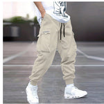 Men’s Multi-Pocket Cargo Pants – Casual Hip-Hop Streetwear Trousers