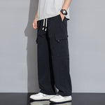 Peywa Men’s Casual Korean-Style Loose Cargo Trousers – Trendy Streetwear Pants