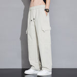 Peywa Men’s Casual Korean-Style Loose Cargo Trousers – Trendy Streetwear Pants