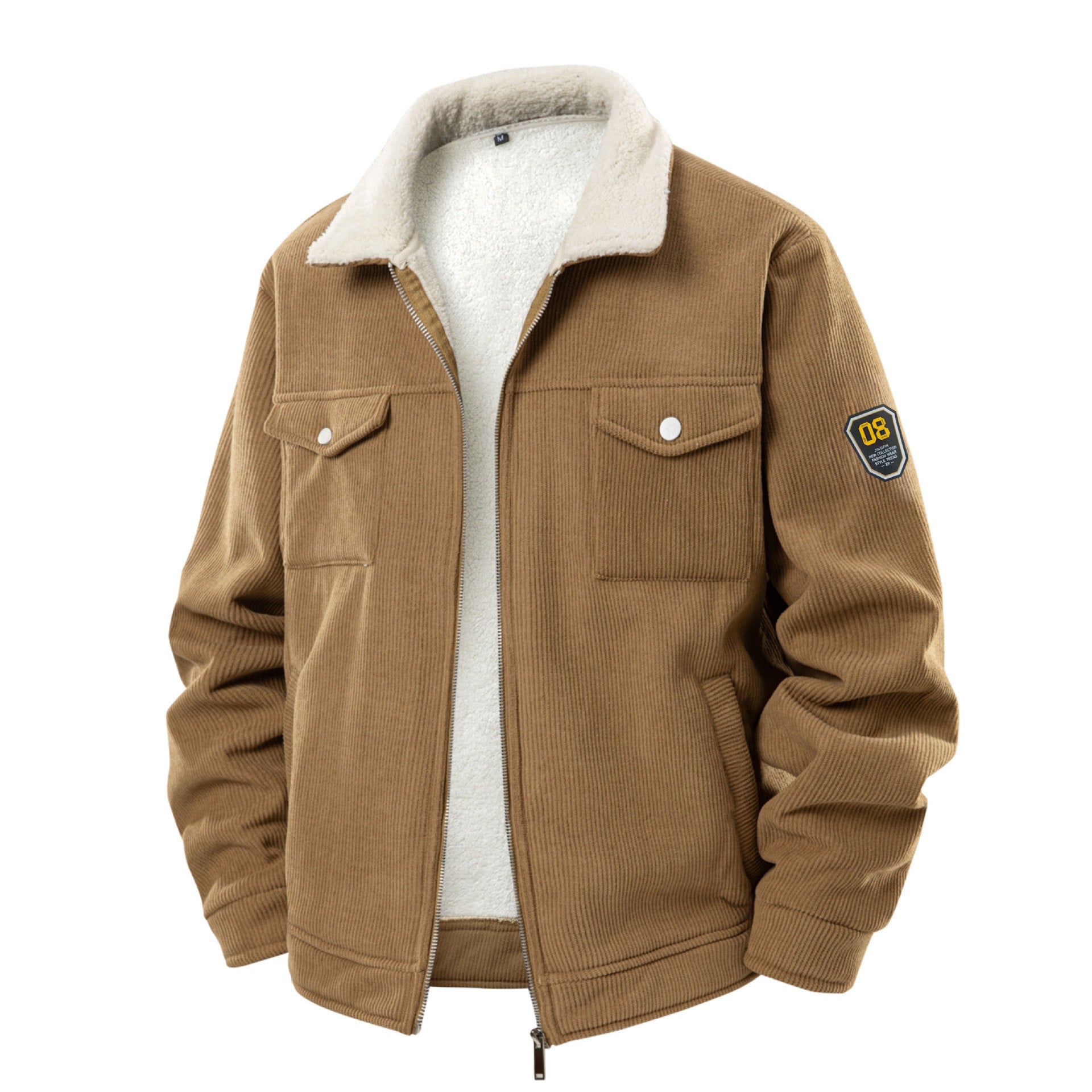 Peywa Fleece-Lined Lambswool Men’s Coat