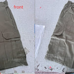 Peywa Men’s Summer Cargo Shorts Multi-Pocket Button Zip Casual Pants