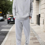 Peywa Men’s Fleece Hooded Sportswear Set – Hoodie & Jogger Pants