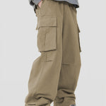 Men’s Casual Loose Cargo Pants – 3D Pocket Street Overalls