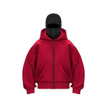 Peywa Fleece-Lined Double Hood Street Style Hoodie – Lamiyamal Design