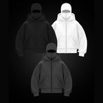 Peywa Fleece-Lined Double Hood Street Style Hoodie – Lamiyamal Design