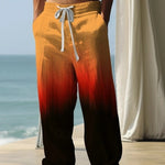 Peywa Men’s 3D Printed Pants – Outdoor Street Style Polyester Trousers