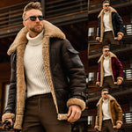 Men’s Military Fleece Jacket – Warm Fur Collar Tactical Winter Coat