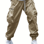 Men’s Multi-Pocket Cargo Pants – Casual Hip-Hop Streetwear Trousers