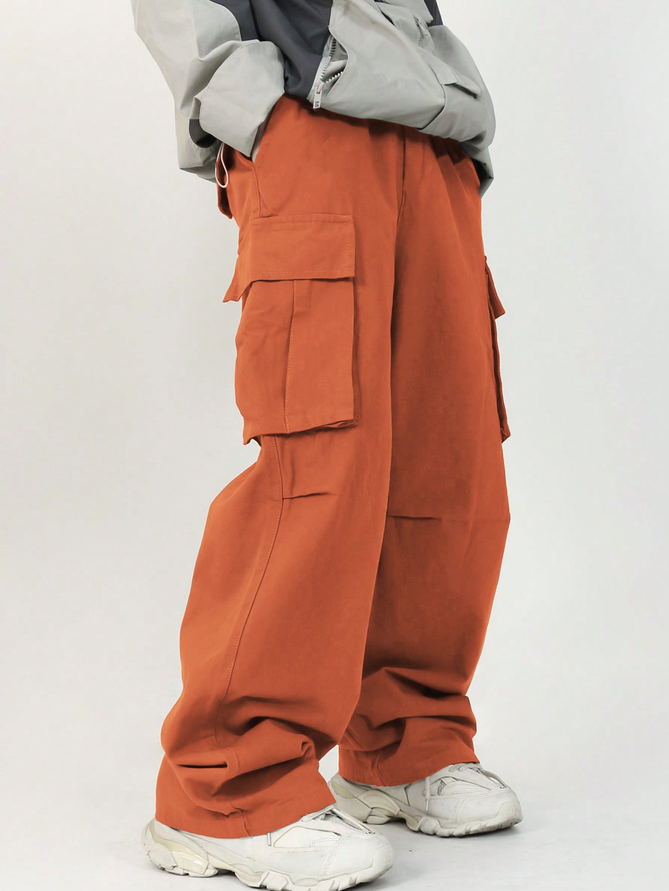 Men’s Casual Loose Cargo Pants – 3D Pocket Street Overalls
