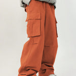 Men’s Casual Loose Cargo Pants – 3D Pocket Street Overalls