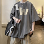 Peywa Men’s American Retro Cotton T-Shirt – Heavy Half Sleeve Tee