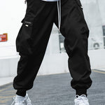 Men’s Multi-Pocket Cargo Pants – Casual Hip-Hop Streetwear Trousers