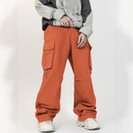 Men’s Casual Loose Cargo Pants – 3D Pocket Street Overalls